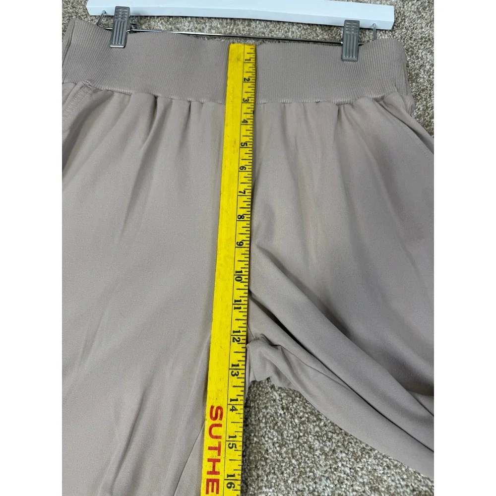 Sincerely Jules Womens Cargo Jogger Pants‎ Tan Beige Large Utility L Athleisure